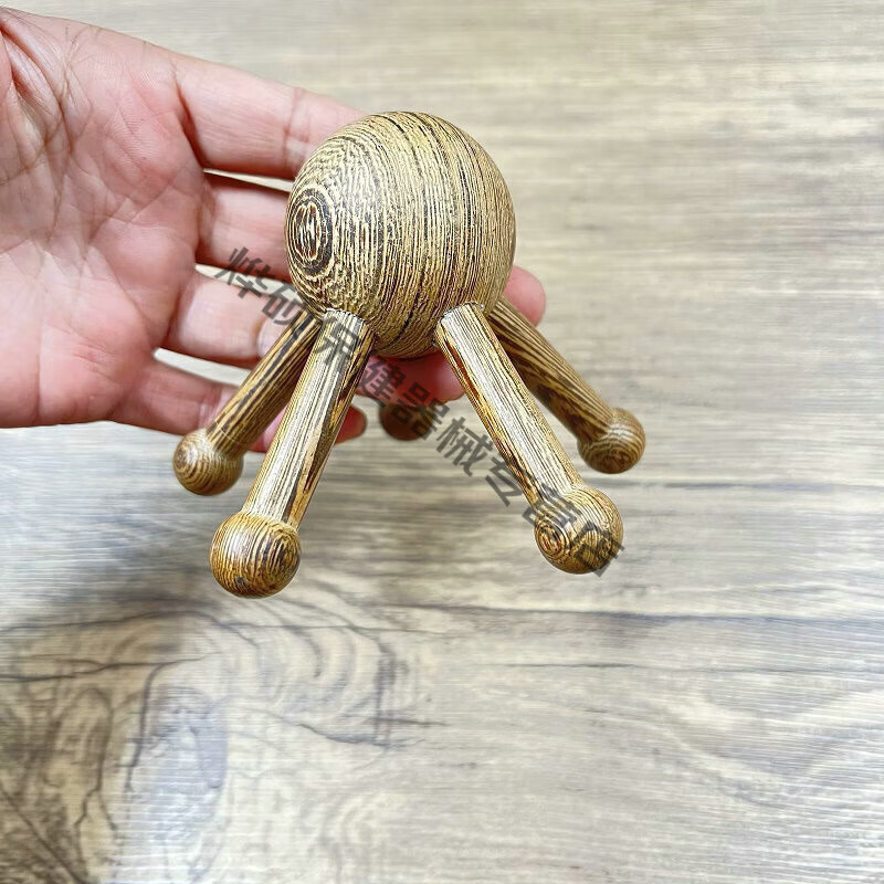 伊冉香约 绿檀木鼻刮青蛙按摩器刮脸器檀木质按摩器鼻子耳朵拨筋棒美鼻 木章鱼按摩器