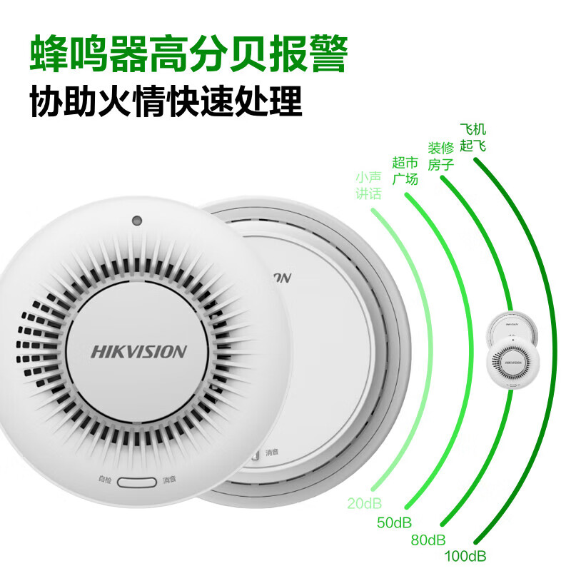 ?？低暉熿F報警器火災消防探測器智能獨立式光電煙感餐館廚房火警探測器商用3c認證NP-Y1-S