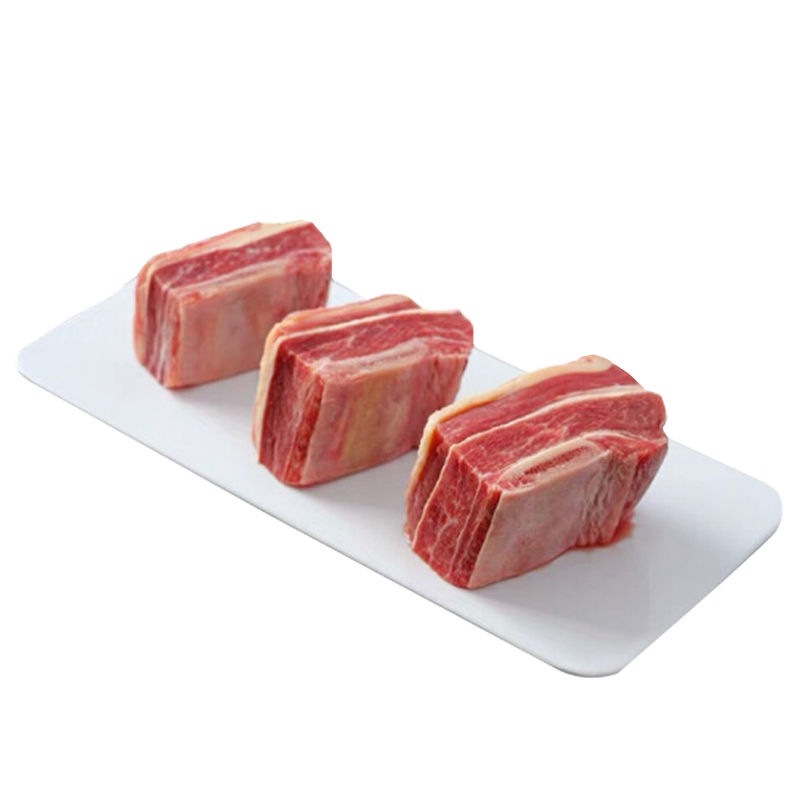 鮮羊官 內(nèi)蒙 黃膘牛排骨1.5kg牛肋排草原烤牛排火鍋食材 牛肉 生鮮 清真 黃牛排骨1.5kg