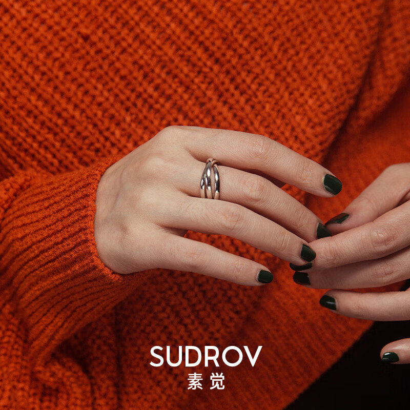 素觉s925简约时尚百搭气质素戒女戒指单戒食指戒个性指环母亲节纪念日