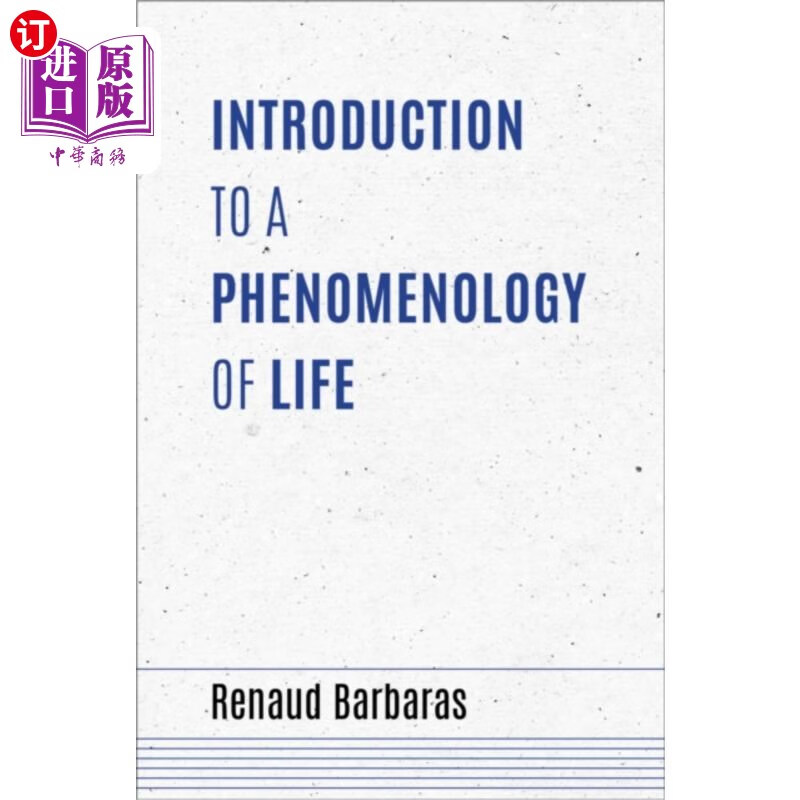 海外直订Introduction to a Phenomenology of Life 《生命现象学导论