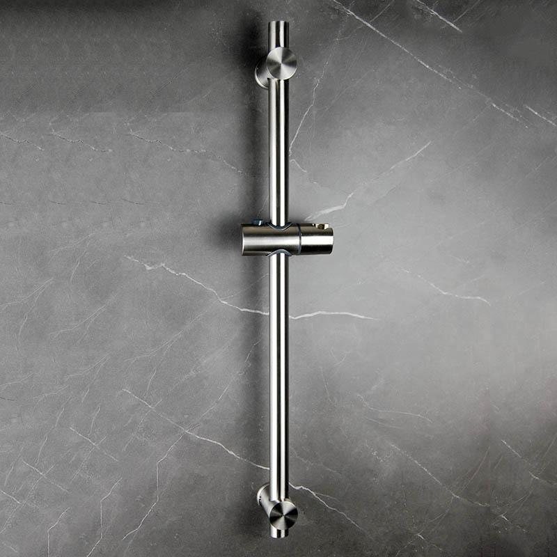 富霞花洒升降杆支架免打孔不锈钢淋浴喷头固定座免钉配件器底座 304