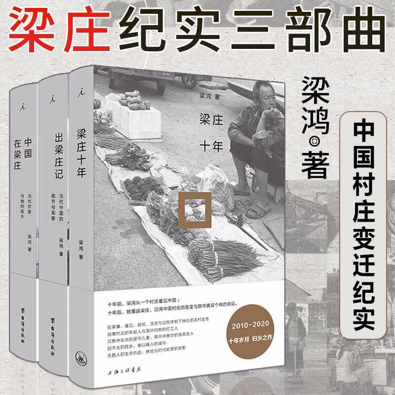 【精装】正版自选 梁庄十年 中国在梁庄 出梁庄记 梁庄纪实三部曲