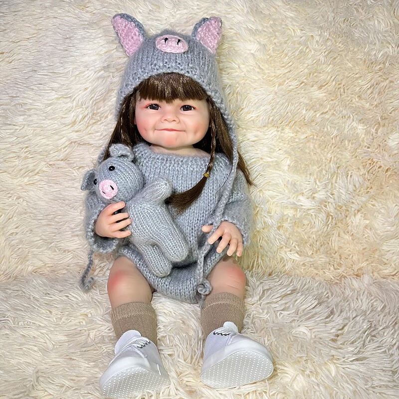 non momobaby doll重生娃娃55厘米硅胶洋娃娃可爱仿真婴儿可入水洗澡