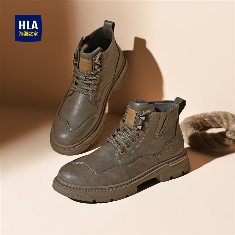 ����֮�� HLA ��Ь����ѥ ��׸߰﹤װѥ ��ɫ 42 129Ԫ