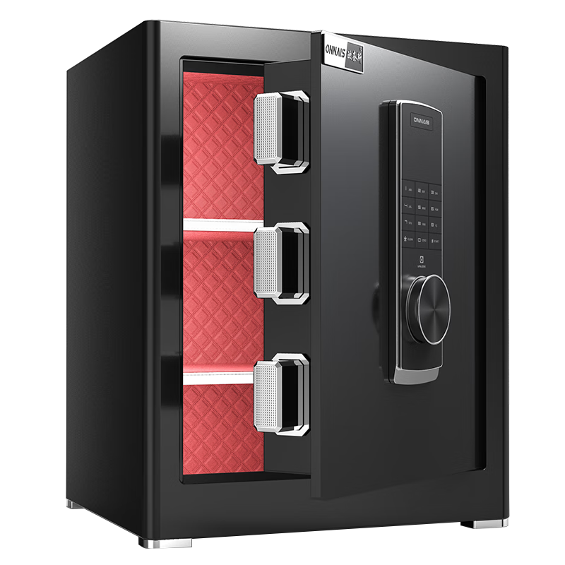 百亿补贴:欧奈斯(ONNAIS)新款智能全钢保险柜家用办公财务专用 密码保险箱小型指纹WiFi防盗报警远程解锁保管箱 45cm-尊贵黑密码款(远程授权)221元