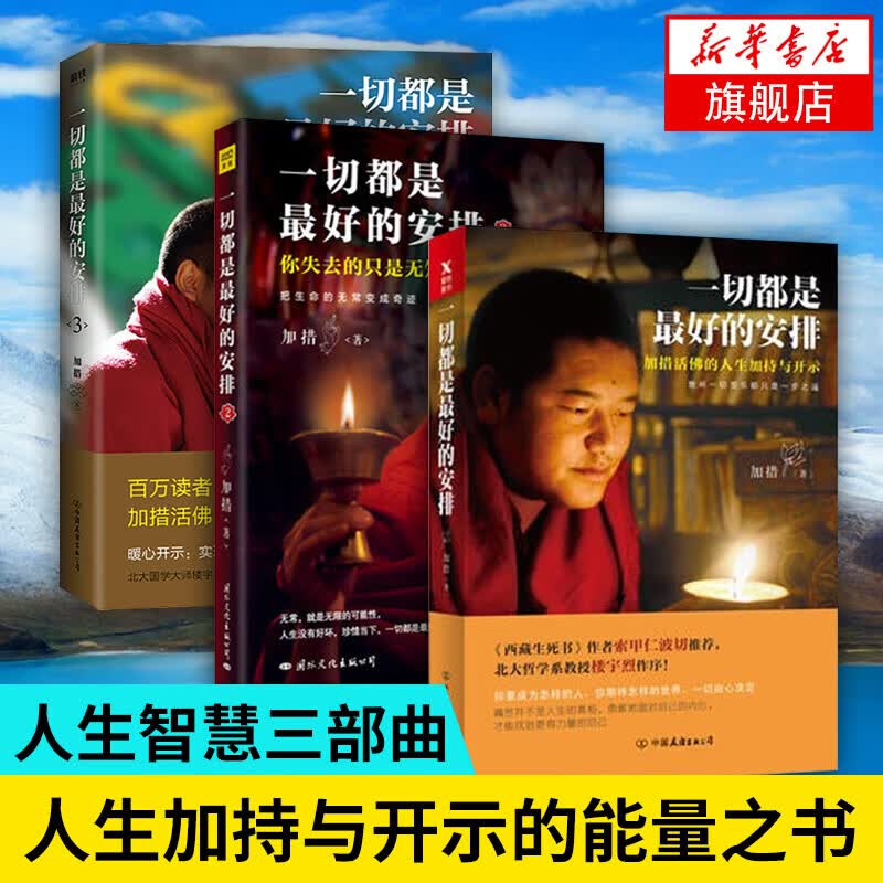 一切都是最好的安排 全套3册 加措 著 西藏生死书索甲仁波切佛学正能量人生宗教哲学正版书籍