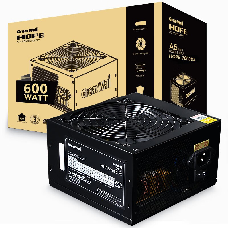 长城(greatwall) 500w 长城电源 电脑电源 台式机电源 600w电源 7000