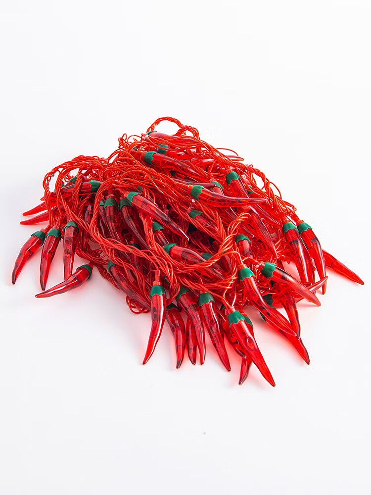 雅空led过年红辣椒灯笼小彩灯串灯闪灯家用新年春节室内装饰阳台布置