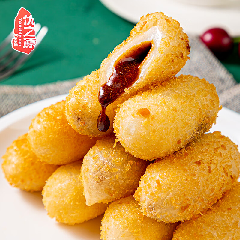 食品爆汁红糖糍粑半成品火锅店用四川特产纯糯米手工零食小吃年糕点心