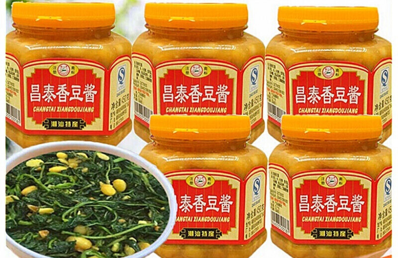 正宗昌泰香豆酱450g*5罐整箱炒菜蒸鱼烹调佳品豆瓣酱普宁豆酱