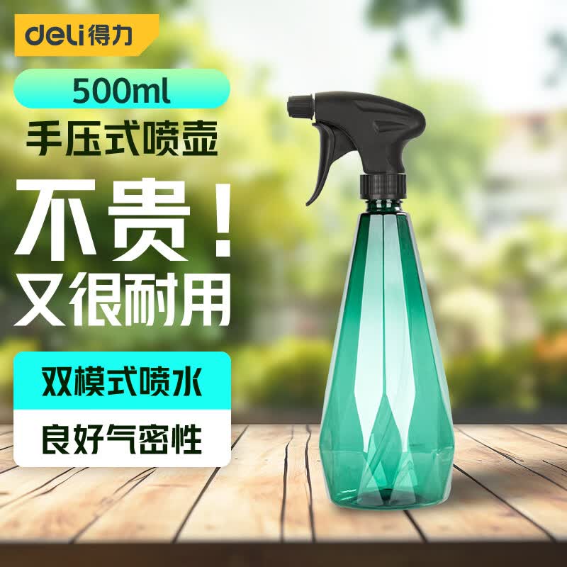 得力（deli）喷水壶喷雾器 园艺浇花喷壶洗车喷壶水柱/雾状手压式透明DL581005属于什么档次？