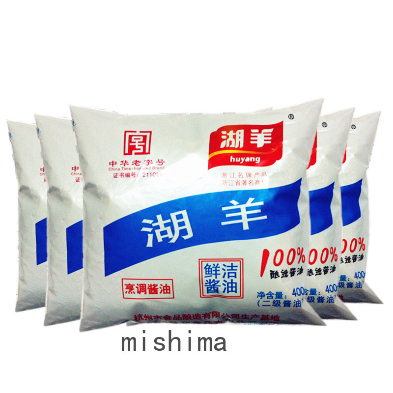 湖羊鲜洁酱油袋装杭帮菜烹饪调味料汁 艳红酱油鸭酱鱼酱肉酿造酱油