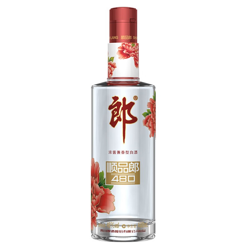 郎酒 顺品郎  红顺  浓酱兼香型白酒 45度 480ml 单瓶装