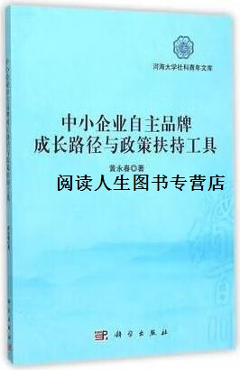 正版书中小企业自主品牌成长路径与政策扶持工具,黄永春著,科学出版社