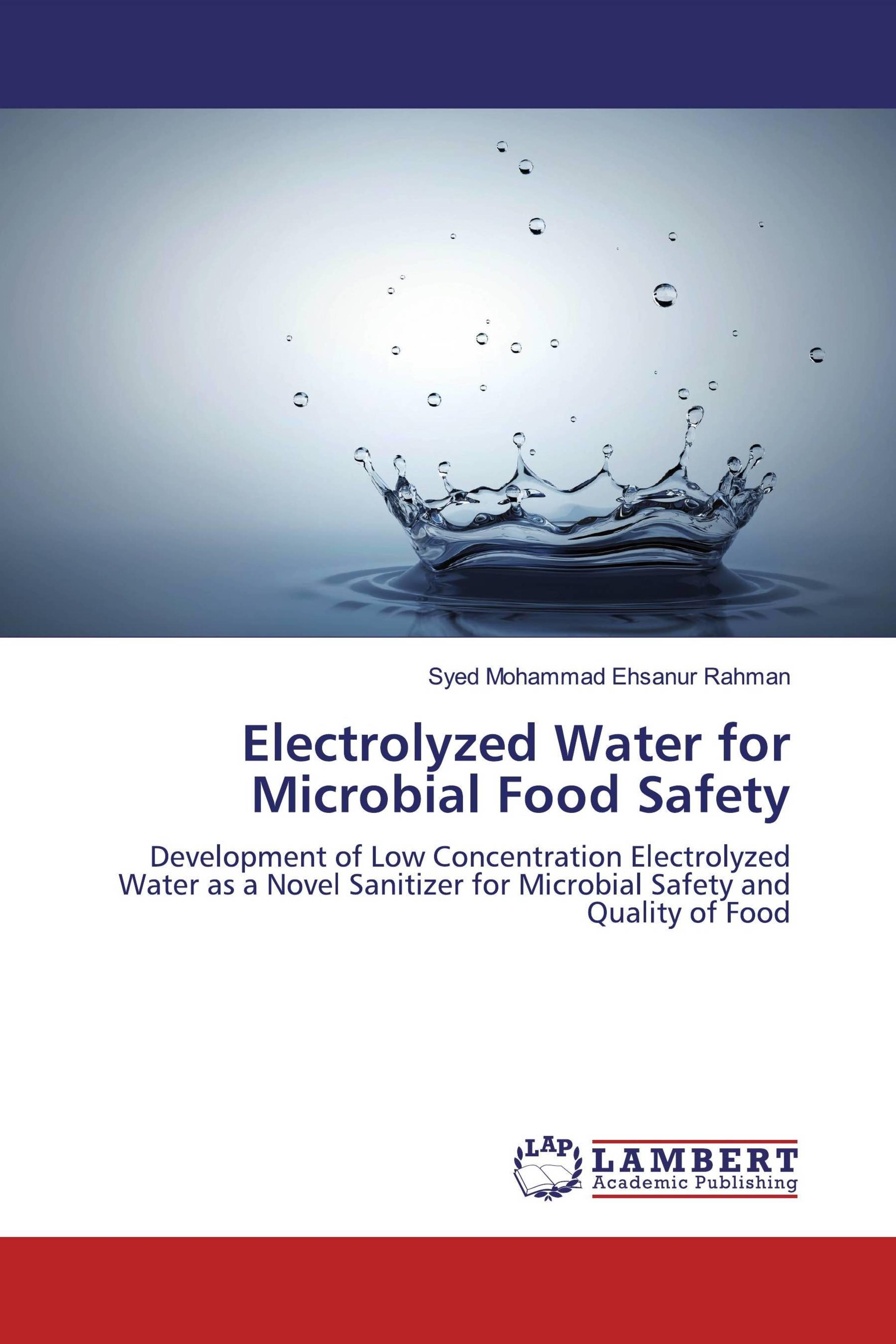 预订Electrolyzed Water for Microbial Food Safety