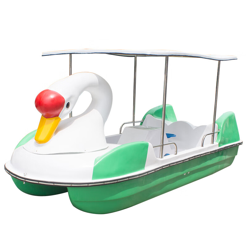 水上脚踏公园游船脚踏船公园游船玻璃钢船游乐园景区四人卡通天a 睡