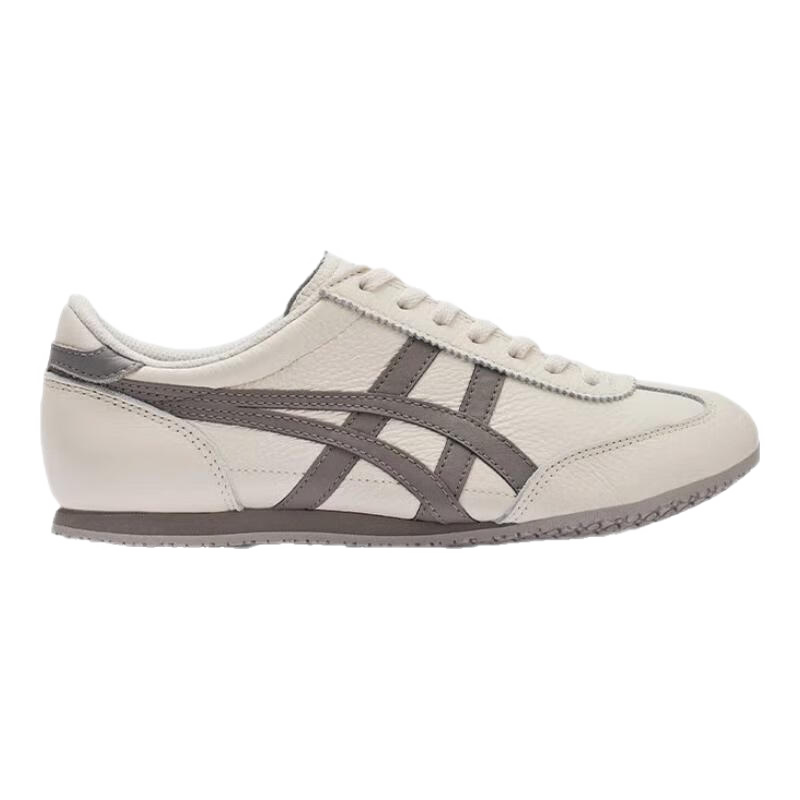 Onitsuka Tiger鬼塚虎运动休闲鞋时尚百搭低帮休闲男女鞋子MACHU RACER 白色/灰色 38