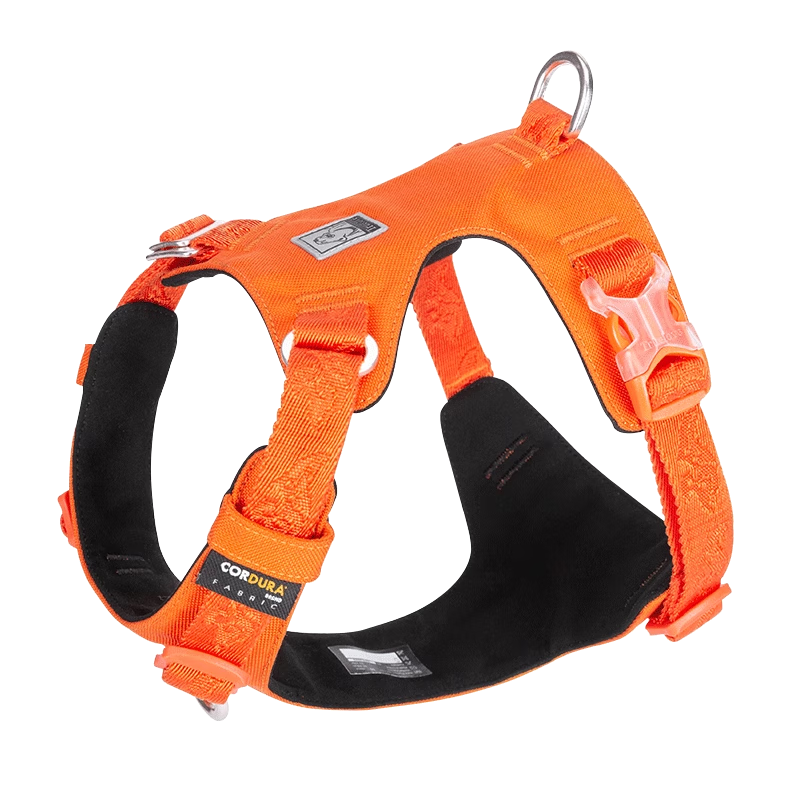 TRUELOVE狗狗牽引繩胸背帶小中大型犬背心式寵物遛狗繩鏈子外出用品防爆沖 黑色 L-胸圍69-81cm建議18-30kg選擇