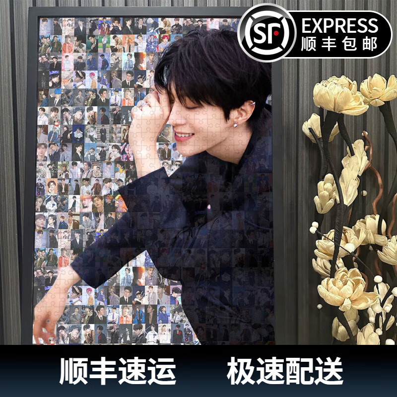 桃李世家福西西范丞丞海報(bào)周邊ADAM馬賽克拼圖玩具1314片送女朋友生日禮物 B款-范丞丞-M4781 120片+拼圖[無包裝]