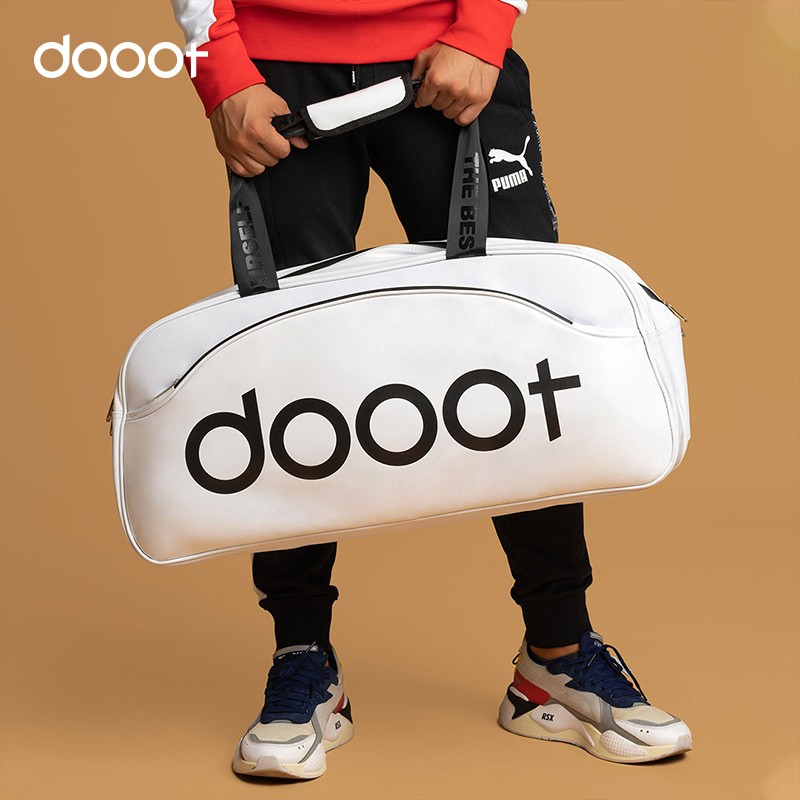 道特（dooot）多功能羽毛球拍包大容量便携手提单双肩男女专业运动包 白色