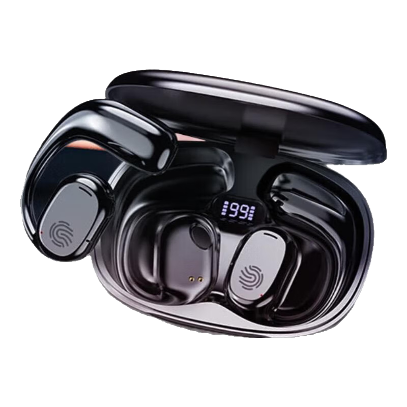 XAXR骨传导概念挂耳式蓝牙耳机开放式真无线不入耳舒适运动跑步挂耳式安卓苹果通用 臻享黑-杜比音效+全景环绕音