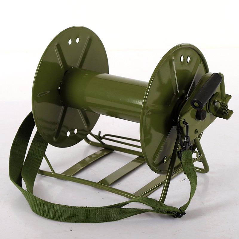 新式被复线制动络车双轴制动km制动式半轴被复线放线车绕线盘络车 被