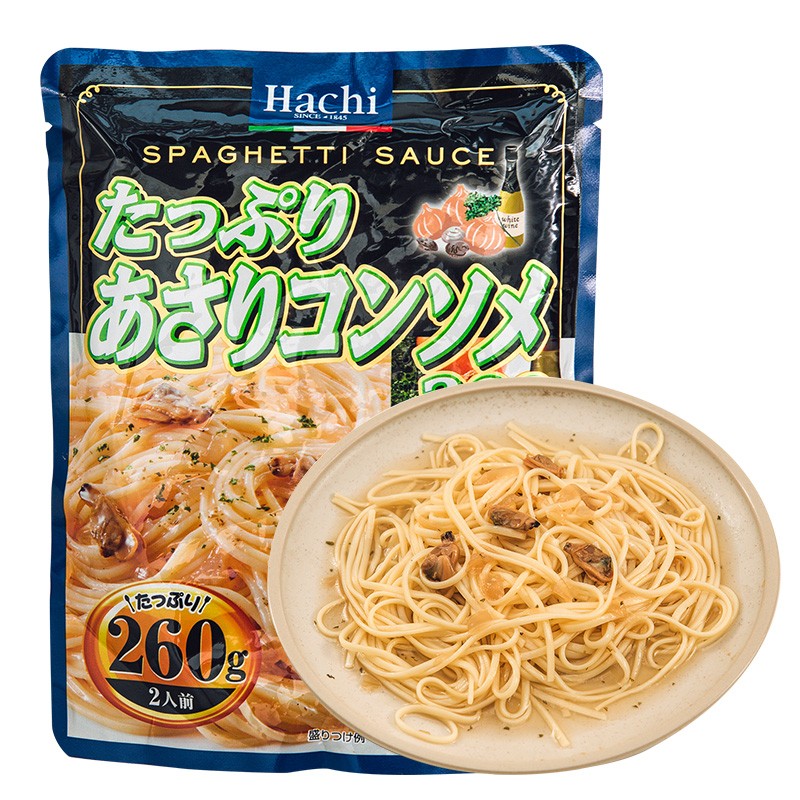 哈奇（Hachi）日本进口 哈奇 浓郁蛤蜊风味意面调味汁（2人份）260g 蛤蜊风味意面调味汁（2人份）