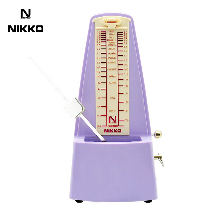 NIKKO日本尼康节拍器进口机芯钢琴考级专用吉他古筝架子鼓乐器通用 经典款—超炫紫