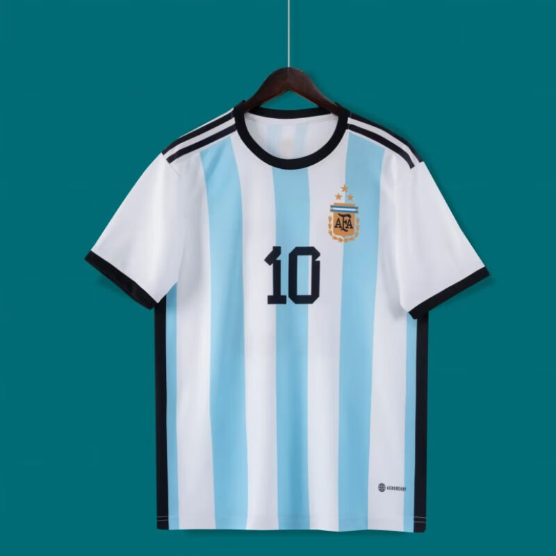 茂铃2223世界杯国家队足球服阿根廷球衣定制训练队服短袖t恤单上衣