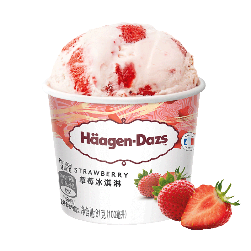 哈根达斯 草莓冰淇淋 81g