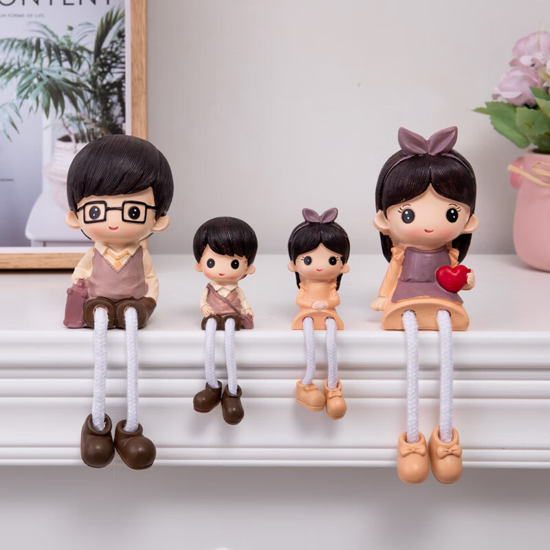 奥兰星吊脚娃娃装饰摆件创意卧室摆设ins少女心房间布置装饰品 时尚一