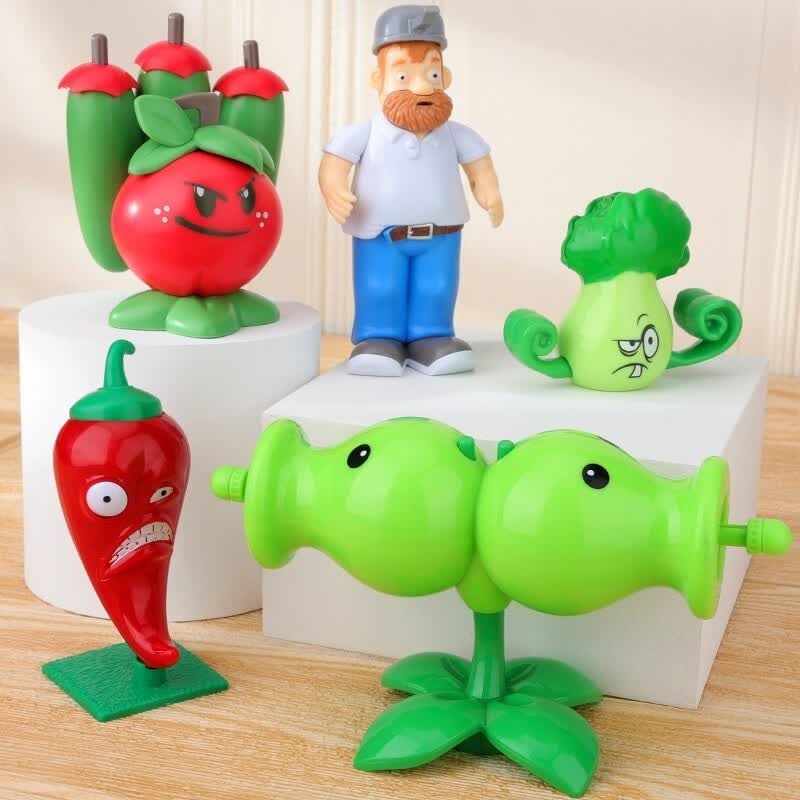 隆仁福玩具寒冰豌豆射手戴夫橄榄球僵尸火龙草土豆雷芹菜大嘴花樱桃