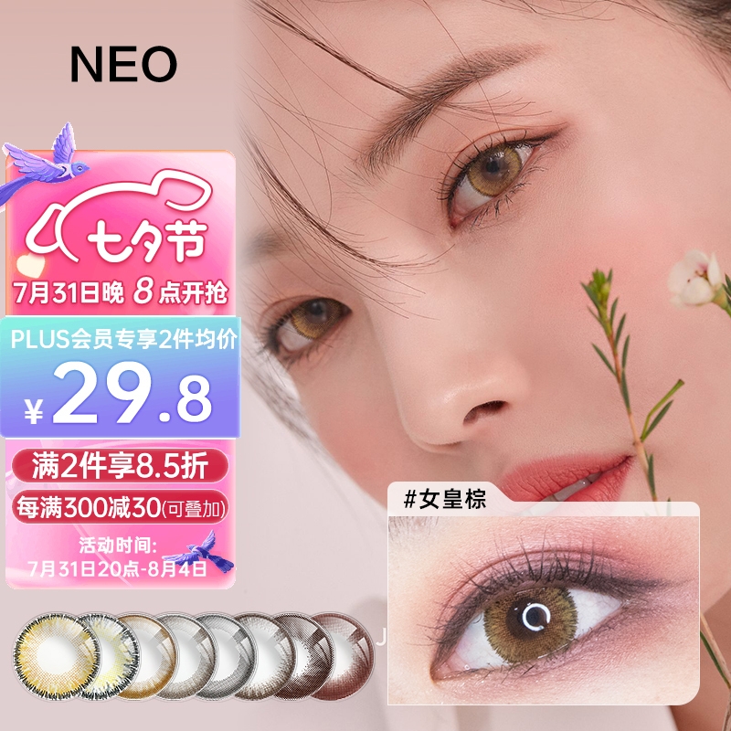 NEOCUTEY品牌彩色美瞳价格历史走势及销量趋势分析
