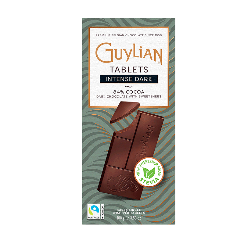 GuyLiAN 吉利莲 比利时进口排块84%无添加食糖黑巧克力100g年货节 plus不含红包省