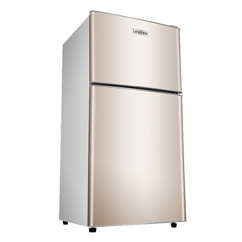 夏新（Amoi）小冰箱迷你双门 冷藏冷冻小型租房宿舍电冰箱 节能省电低噪 一级能效/58L金【1-2人使用】