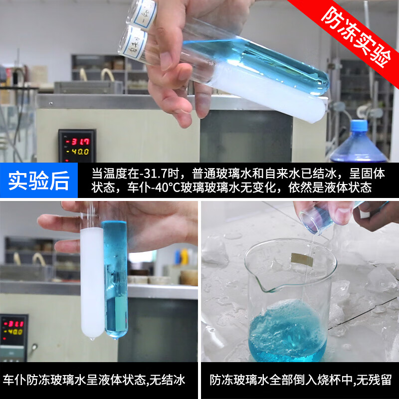车仆汽车夏季玻璃水雨刷精车用玻璃清洗剂浓缩雨刮水液四季通用大桶装 防冻玻璃水-15℃2L*4瓶