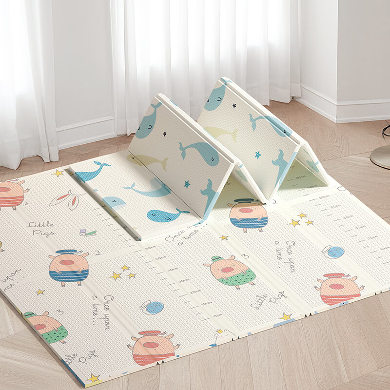 babygo儿童可折叠爬行垫加厚宝宝爬爬垫客厅XPE地垫195*147*1.5cm高性价比高么？