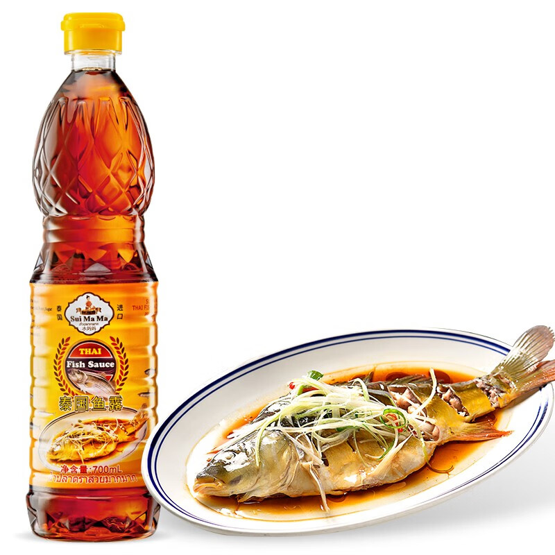 水妈妈泰国鱼露700毫升凤尾鱼汁冬阴功汤泰国菜泰式空心菜调料 单瓶装