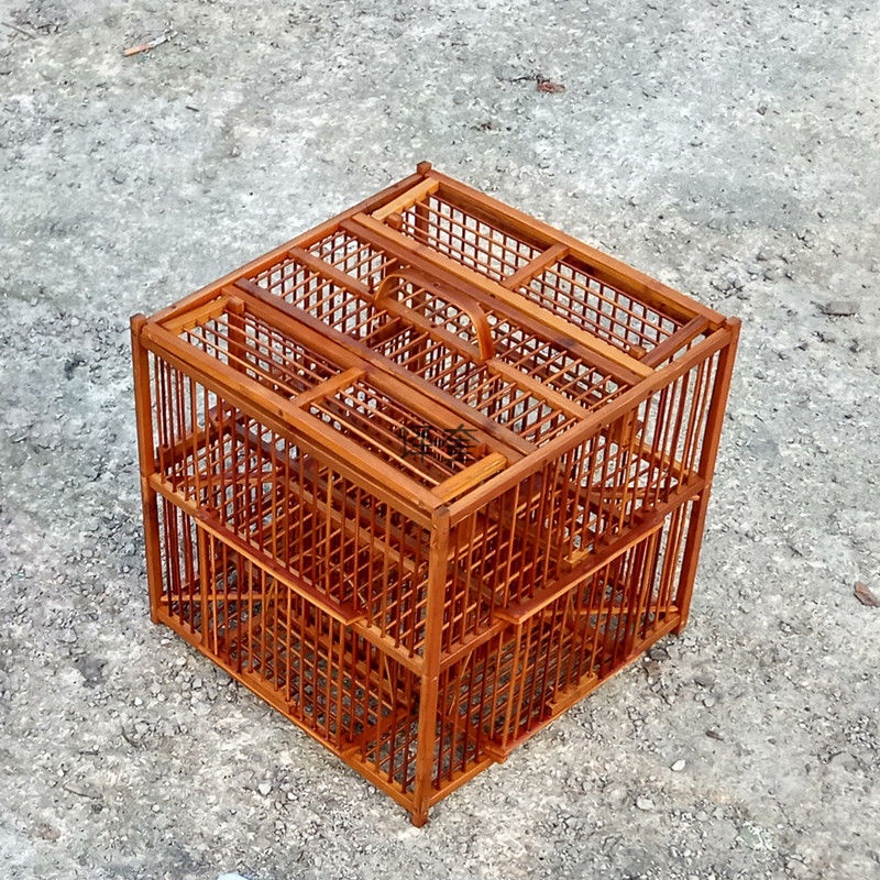 升级款黄豆鸟收藏踏笼画眉笼鸟笼媒子鸟笼母鸟笼,上山笼(黄豆升级)