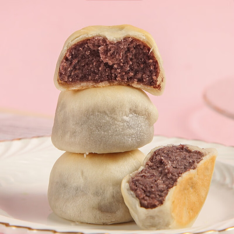 宜享健康顺丰空运九度七冰皮红豆饼纯手工绿豆饼传统糕点孕妇零食早餐