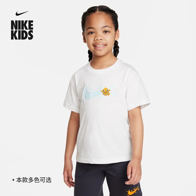 NIKE耐克 yykids SPORTSWEAR CORAL REEF儿童休闲T恤FQ0820 FQ0820-100 M高性价比高么？