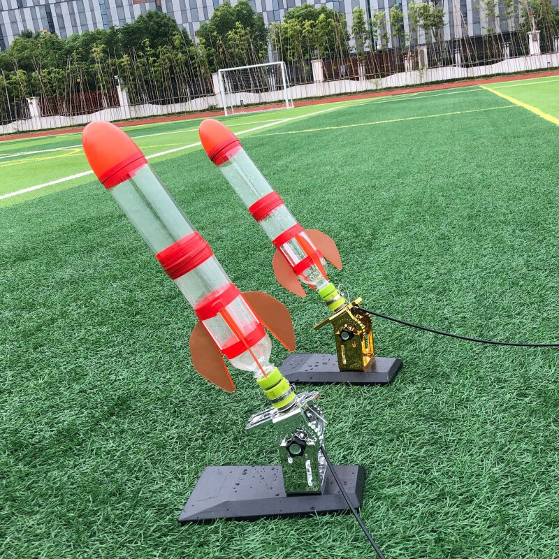 岁彩水火箭全套制作材料带降落伞科学实验玩具发射器架台科技竞赛教具