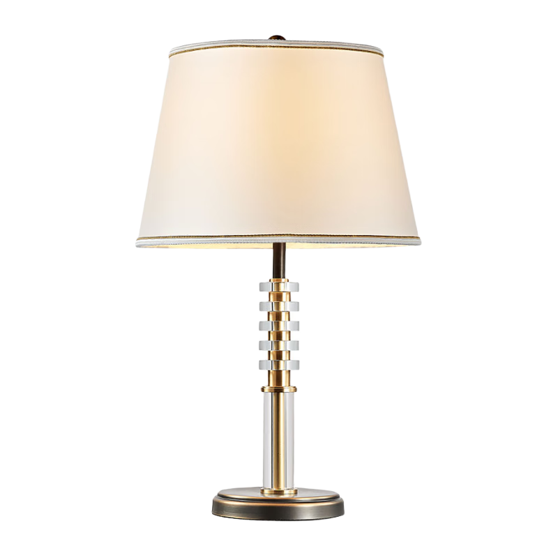 帝拿（DINAH） 美式輕奢水晶臺燈客廳沙發(fā)茶幾燈后現(xiàn)代簡約臥室床頭柜裝飾燈 T9048/1 【三色光源】