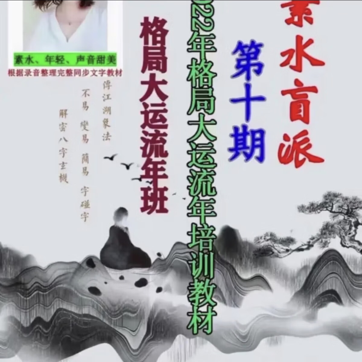 杨清娟大徒弟素水盲派八字命理1-11期高清笔记 素水命理 八字象法 第
