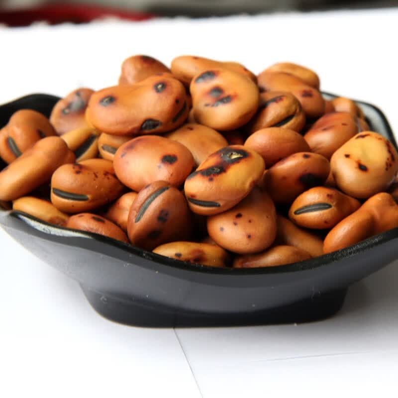 原味零食500g干炒胡豆即食炒货铁硬豆子熟铁板蚕豆 铁板蚕豆250克x2袋