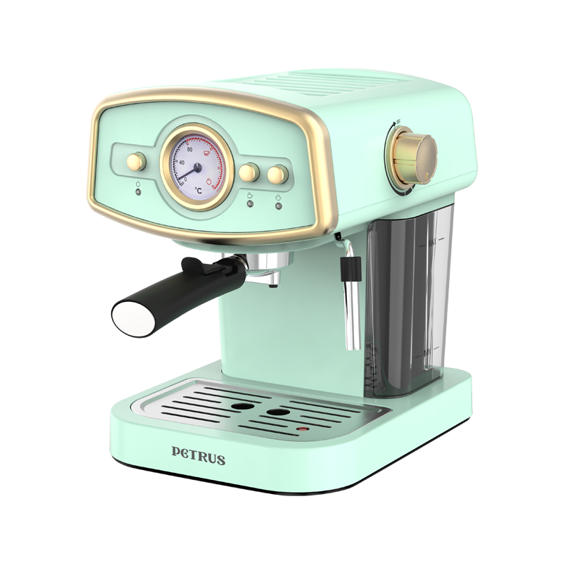 柏翠(petrus)咖啡机家用商用意式半自动蒸汽打奶泡PE2190