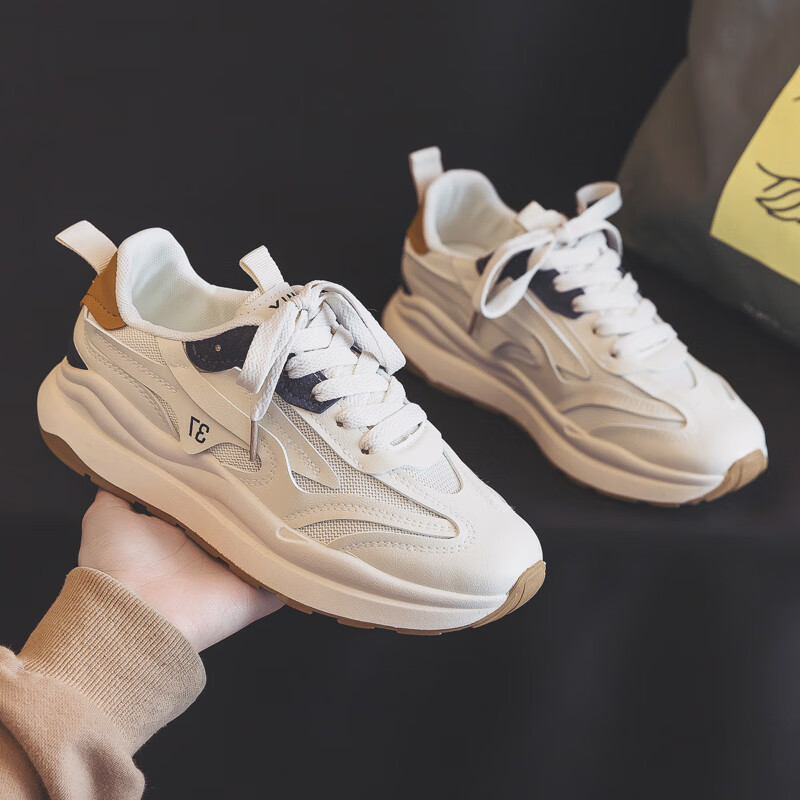 新款夏款软底运动休闲小白鞋板鞋单鞋子 米兰 网面款 35标准尺码20