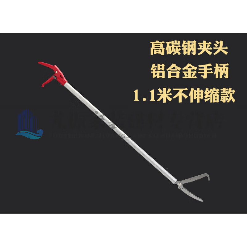 何佳功加厚伸缩不锈钢抓黄鳝泥鳅夹子鳝鱼钳夹蛇器加长赶海野外防蛇