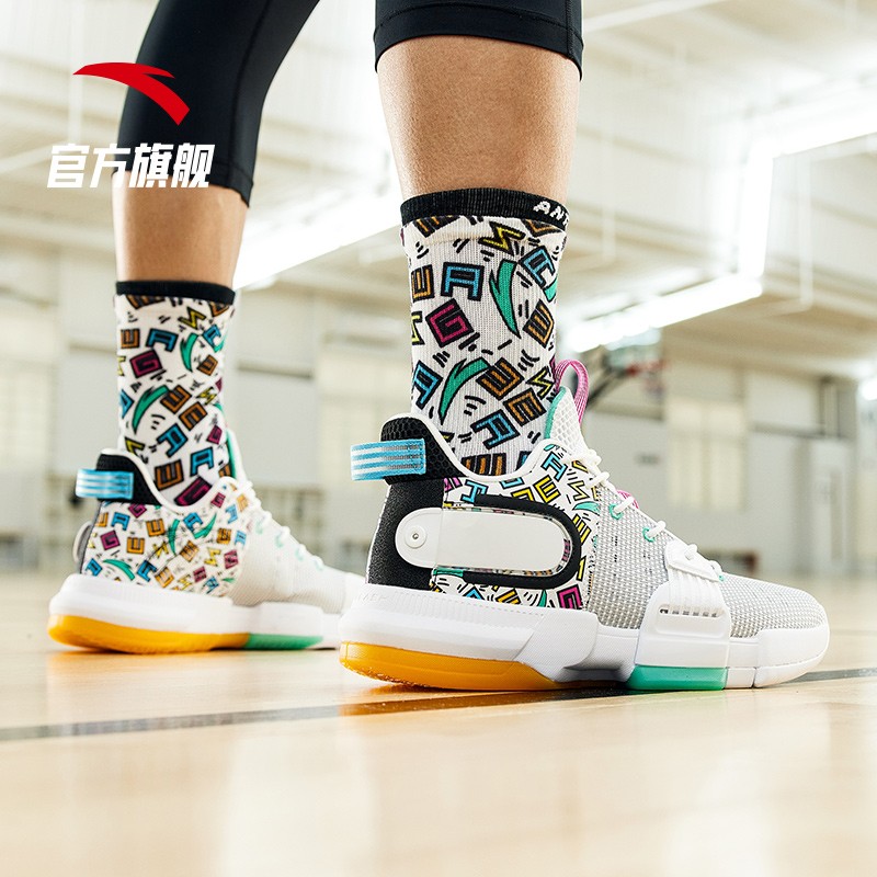 【轻狂2代】安踏篮球鞋男低帮外场水泥克星实耐磨支撑运动鞋官方旗舰